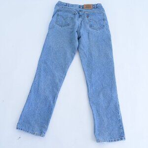 Vintage 90s Levi's 619 Straight Leg Light Stone Wash Blue Denim Jeans - Size 33